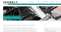 Desktop Screenshot of inobelt.de
